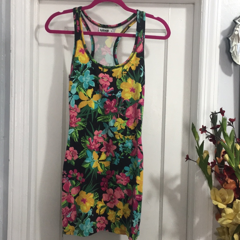 Garage floral Stretchy dress size S